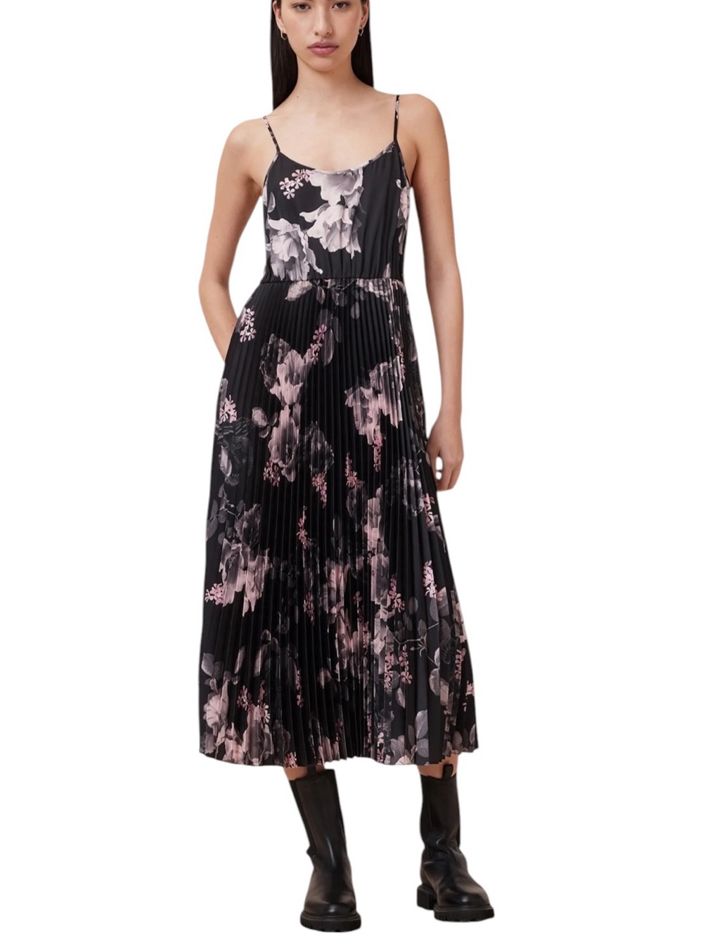 AllSaints Hera Midi Slipdress